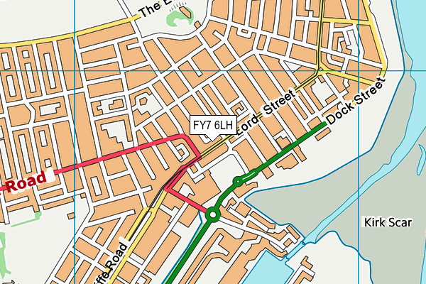 FY7 6LH map - OS VectorMap District (Ordnance Survey)