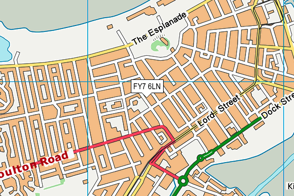 FY7 6LN map - OS VectorMap District (Ordnance Survey)