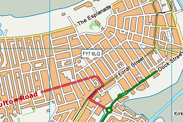 FY7 6LQ map - OS VectorMap District (Ordnance Survey)