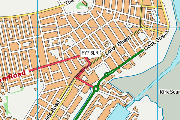FY7 6LR map - OS VectorMap District (Ordnance Survey)