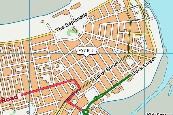 FY7 6LU map - OS VectorMap District (Ordnance Survey)