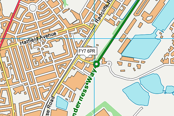 FY7 6PR map - OS VectorMap District (Ordnance Survey)