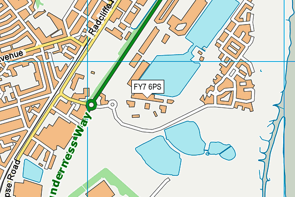 FY7 6PS map - OS VectorMap District (Ordnance Survey)