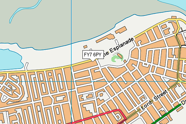 FY7 6PY map - OS VectorMap District (Ordnance Survey)