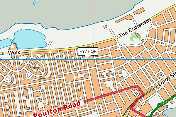 FY7 6QB map - OS VectorMap District (Ordnance Survey)