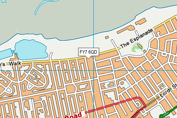 FY7 6QD map - OS VectorMap District (Ordnance Survey)
