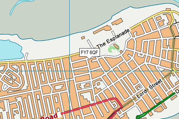 FY7 6QF map - OS VectorMap District (Ordnance Survey)