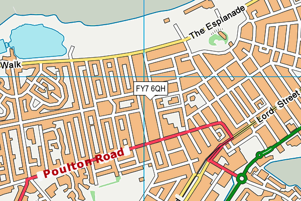 FY7 6QH map - OS VectorMap District (Ordnance Survey)