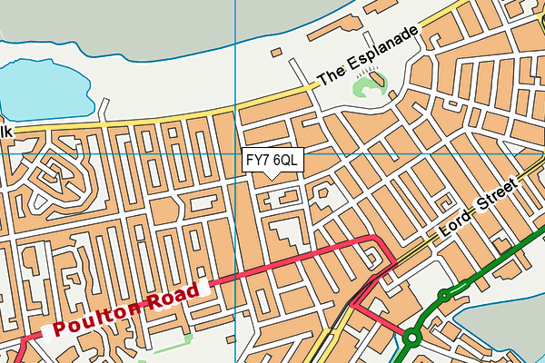 FY7 6QL map - OS VectorMap District (Ordnance Survey)