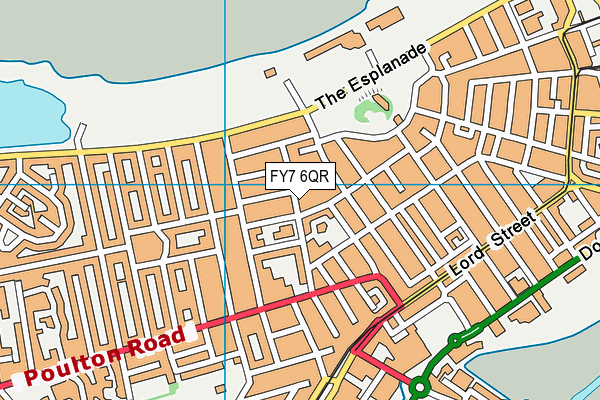 FY7 6QR map - OS VectorMap District (Ordnance Survey)