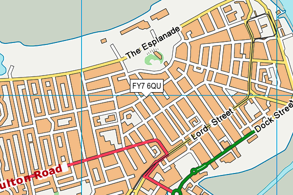 FY7 6QU map - OS VectorMap District (Ordnance Survey)