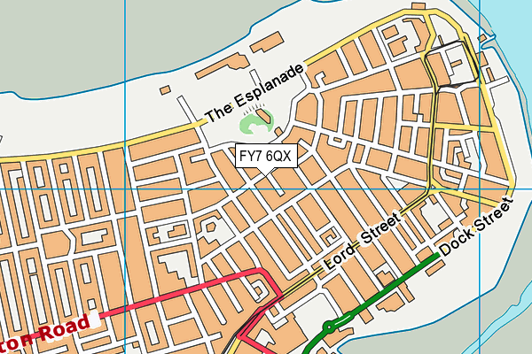 FY7 6QX map - OS VectorMap District (Ordnance Survey)