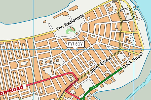 FY7 6QY map - OS VectorMap District (Ordnance Survey)