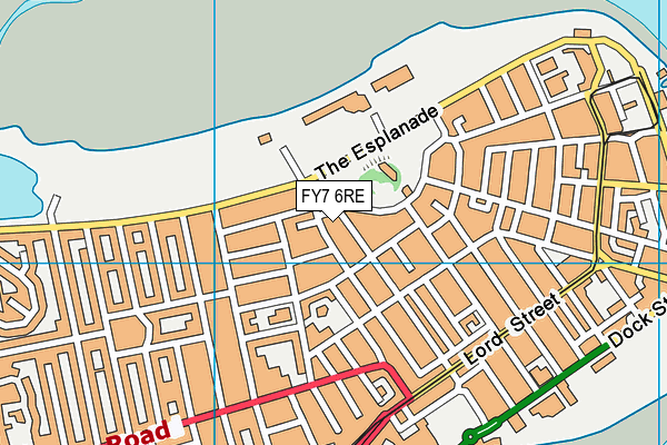 FY7 6RE map - OS VectorMap District (Ordnance Survey)