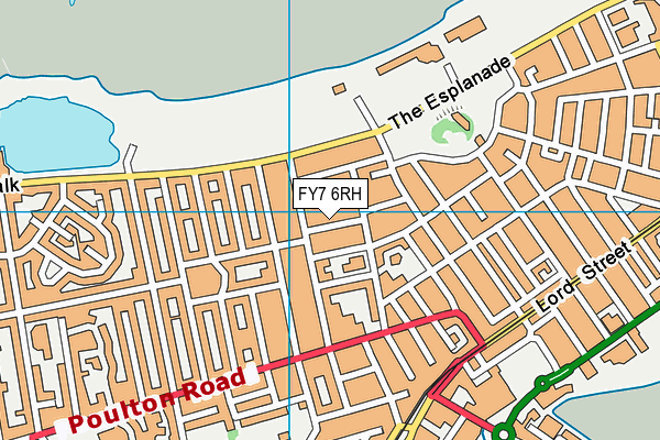 FY7 6RH map - OS VectorMap District (Ordnance Survey)