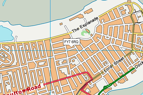FY7 6RQ map - OS VectorMap District (Ordnance Survey)
