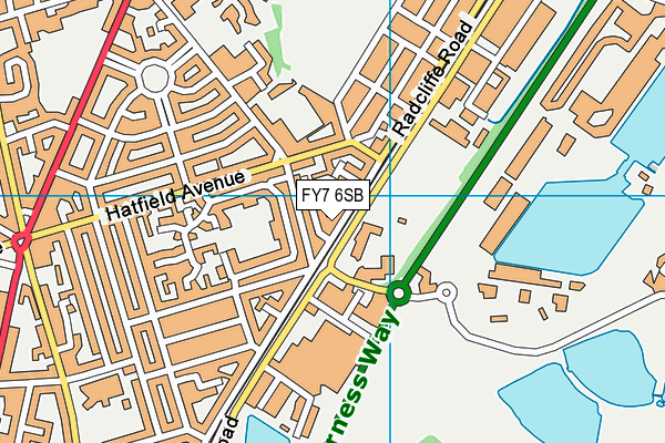 FY7 6SB map - OS VectorMap District (Ordnance Survey)