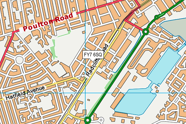 FY7 6SQ map - OS VectorMap District (Ordnance Survey)