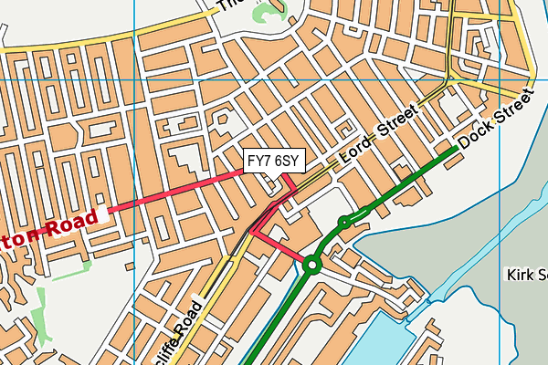 FY7 6SY map - OS VectorMap District (Ordnance Survey)