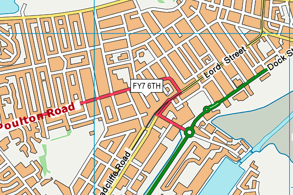 FY7 6TH map - OS VectorMap District (Ordnance Survey)