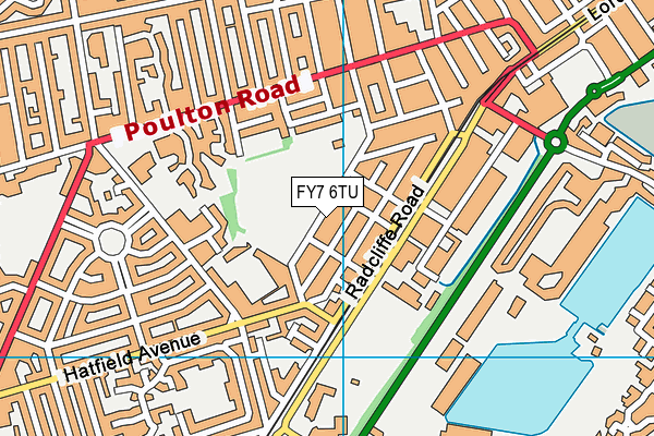 FY7 6TU map - OS VectorMap District (Ordnance Survey)