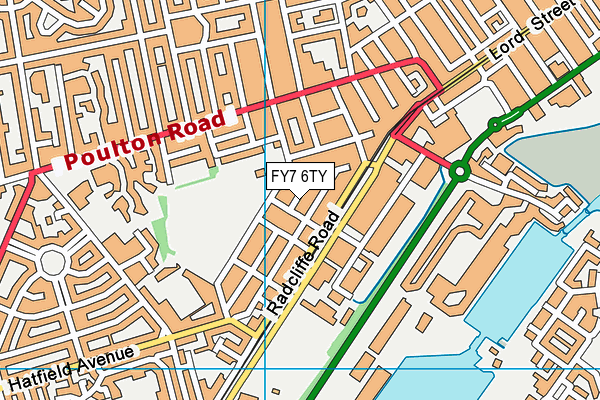 FY7 6TY map - OS VectorMap District (Ordnance Survey)