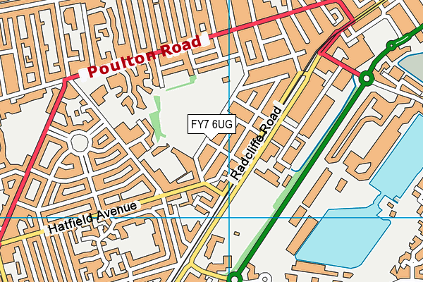 FY7 6UG map - OS VectorMap District (Ordnance Survey)