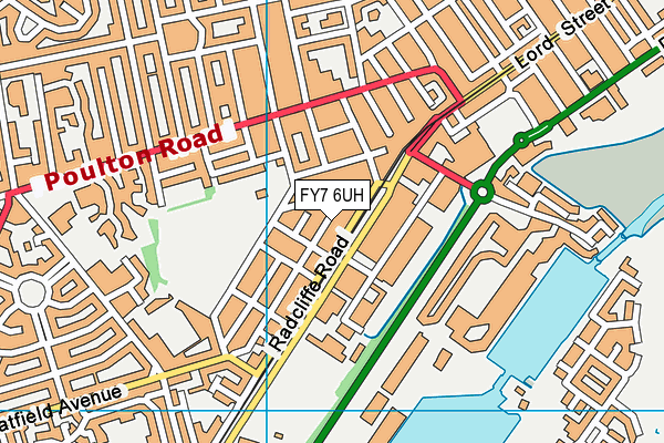 FY7 6UH map - OS VectorMap District (Ordnance Survey)