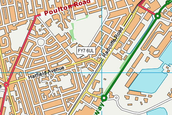 FY7 6UL map - OS VectorMap District (Ordnance Survey)