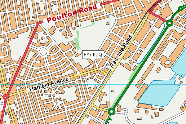 FY7 6UQ map - OS VectorMap District (Ordnance Survey)