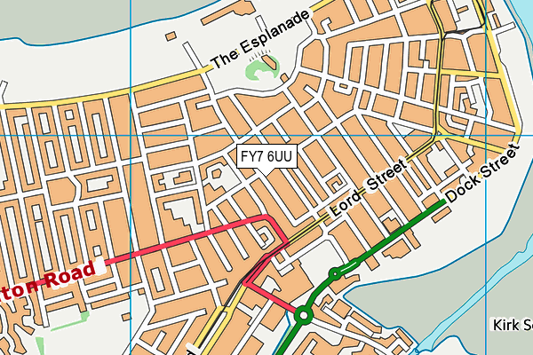 FY7 6UU map - OS VectorMap District (Ordnance Survey)