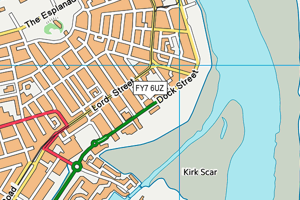 FY7 6UZ map - OS VectorMap District (Ordnance Survey)