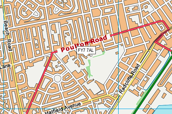 FY7 7AL map - OS VectorMap District (Ordnance Survey)