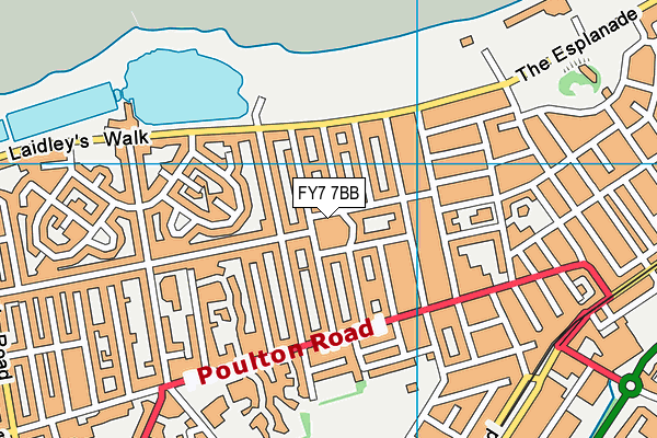 FY7 7BB map - OS VectorMap District (Ordnance Survey)
