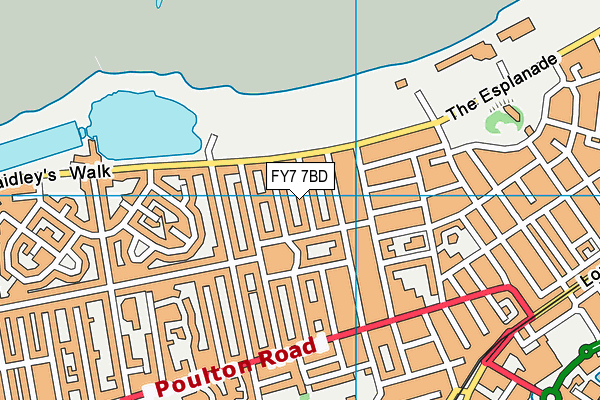 FY7 7BD map - OS VectorMap District (Ordnance Survey)