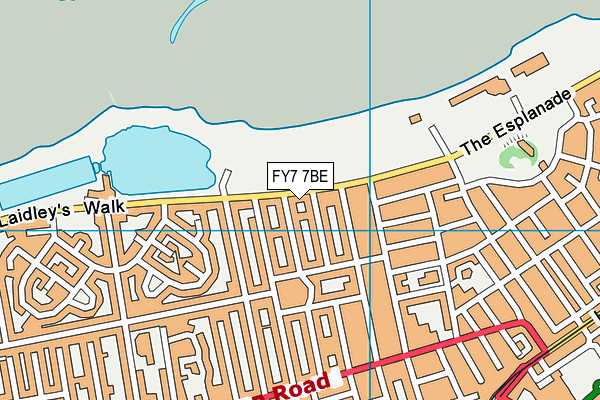 FY7 7BE map - OS VectorMap District (Ordnance Survey)
