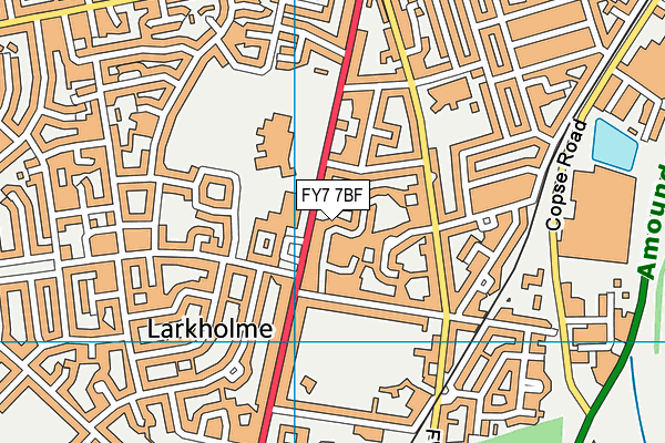 FY7 7BF map - OS VectorMap District (Ordnance Survey)