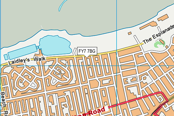 FY7 7BG map - OS VectorMap District (Ordnance Survey)