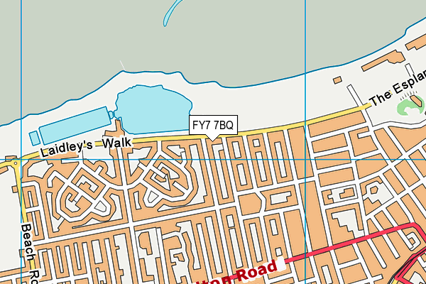 FY7 7BQ map - OS VectorMap District (Ordnance Survey)