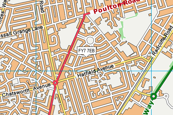 FY7 7EB map - OS VectorMap District (Ordnance Survey)