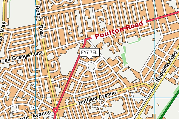 FY7 7EL map - OS VectorMap District (Ordnance Survey)