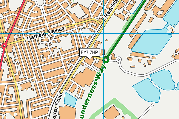 FY7 7HP map - OS VectorMap District (Ordnance Survey)