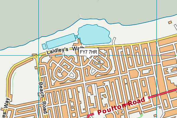 FY7 7HR map - OS VectorMap District (Ordnance Survey)