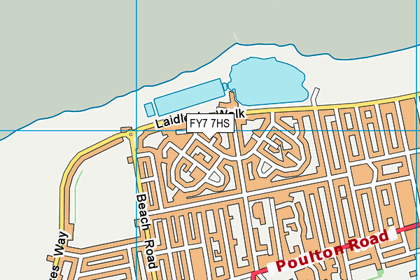 FY7 7HS map - OS VectorMap District (Ordnance Survey)