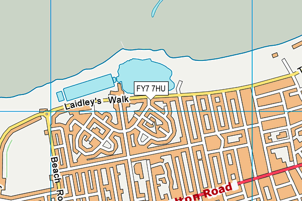 FY7 7HU map - OS VectorMap District (Ordnance Survey)