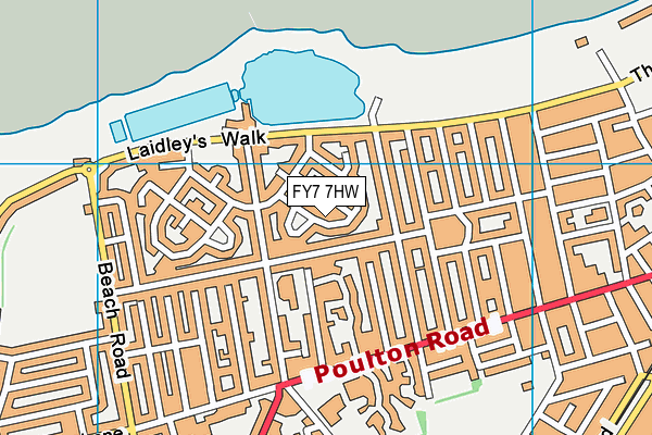 FY7 7HW map - OS VectorMap District (Ordnance Survey)