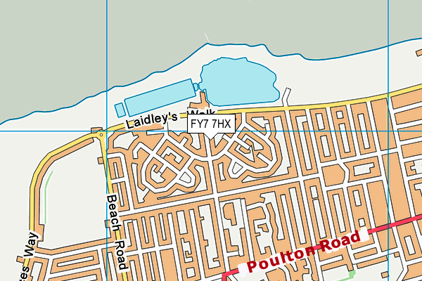 FY7 7HX map - OS VectorMap District (Ordnance Survey)