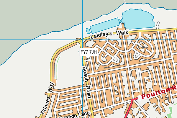 FY7 7JH map - OS VectorMap District (Ordnance Survey)