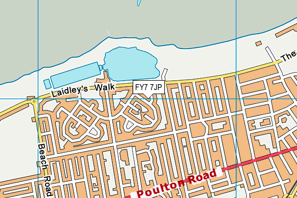 FY7 7JP map - OS VectorMap District (Ordnance Survey)