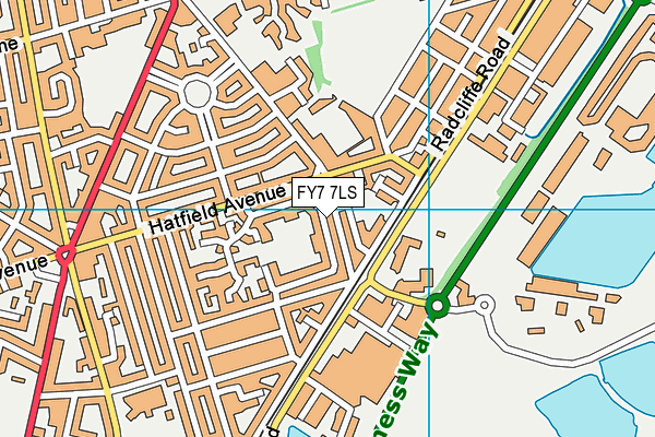 FY7 7LS map - OS VectorMap District (Ordnance Survey)
